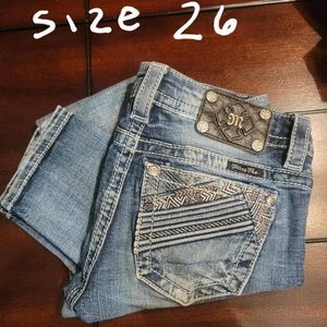 Size 26, skinny, Miss Me Jeans
